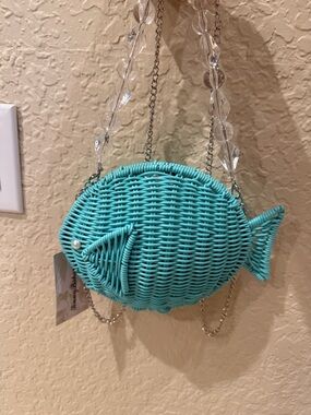 Tommy Bahama Fish Woven Crossbody/Shoulder purse